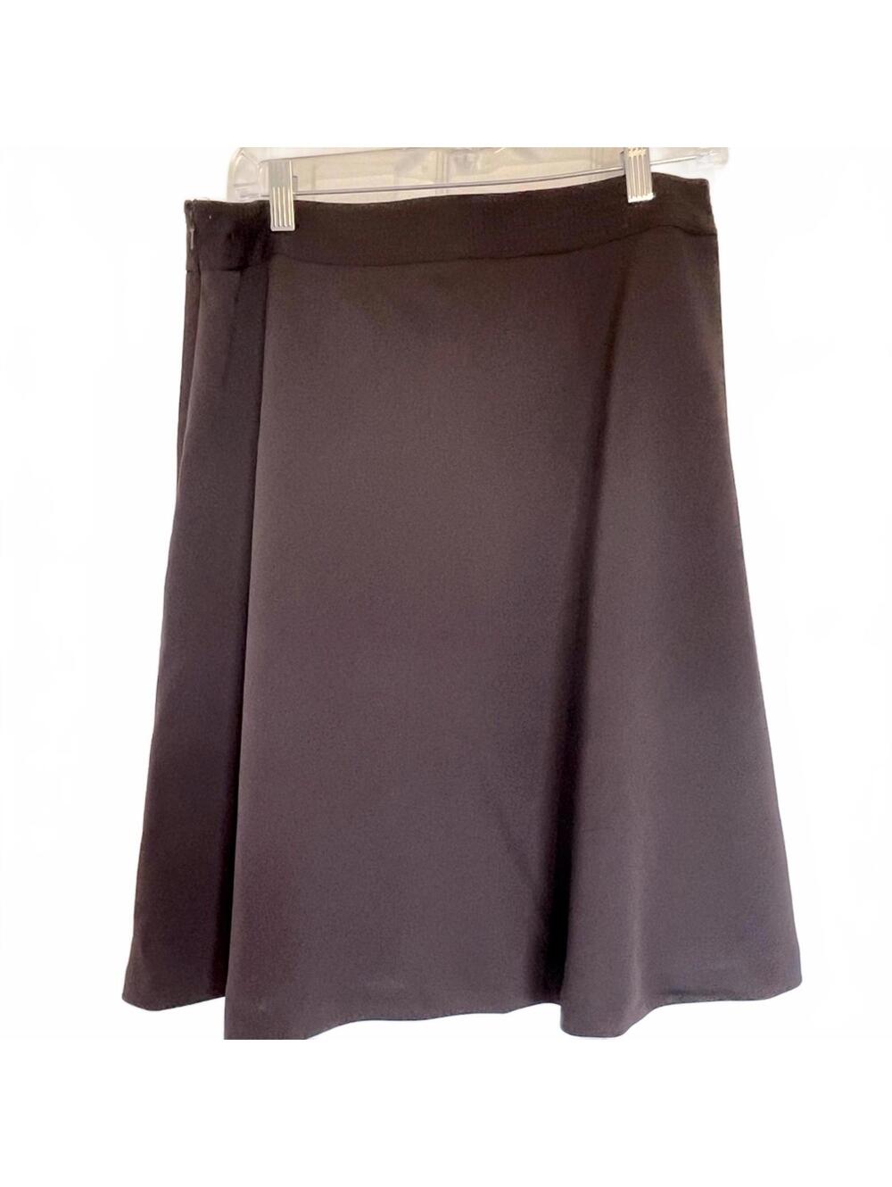 Ann Taylor Brown Circle Skirt | A-Line Wool Blend